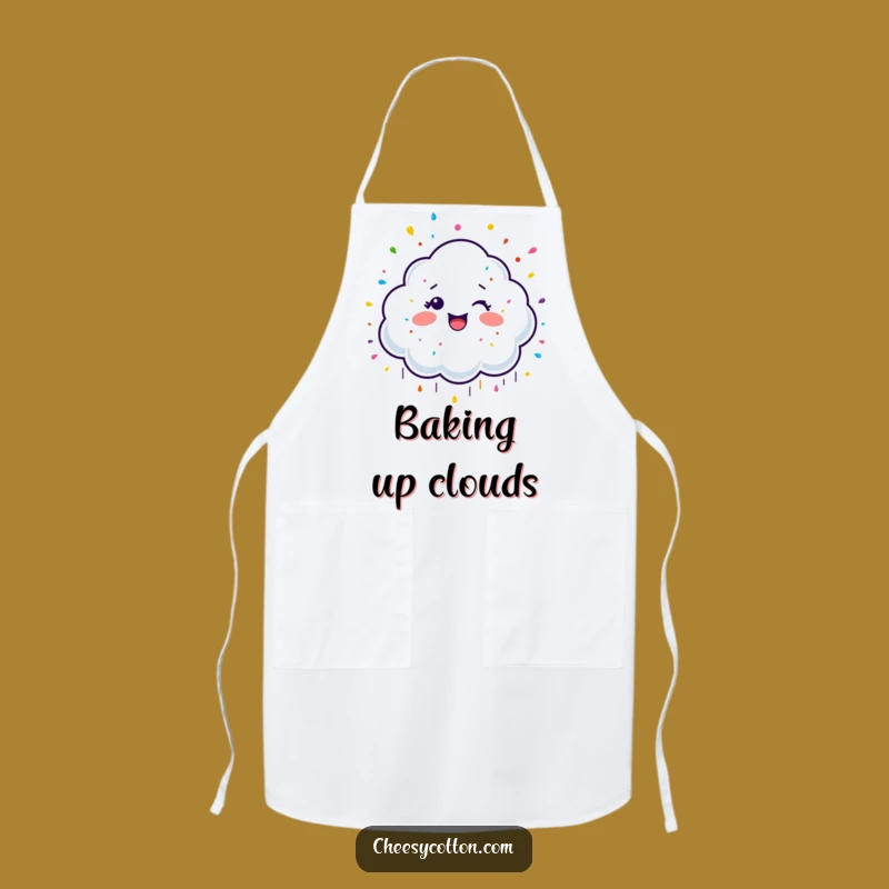 Funny Cloud Chef Apron: Sprinkle Some Fun in the Kitchen, a Perfect Funny Gift!