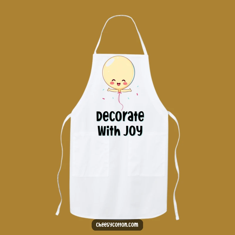 Funny Playful Balloon Streamer Apron: Cook with Joy in This Hilarious Kitchen Essential