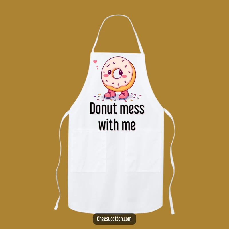 Funny Donut Kitchen Apron: Hilarious Character Cooking Gift for Bakers