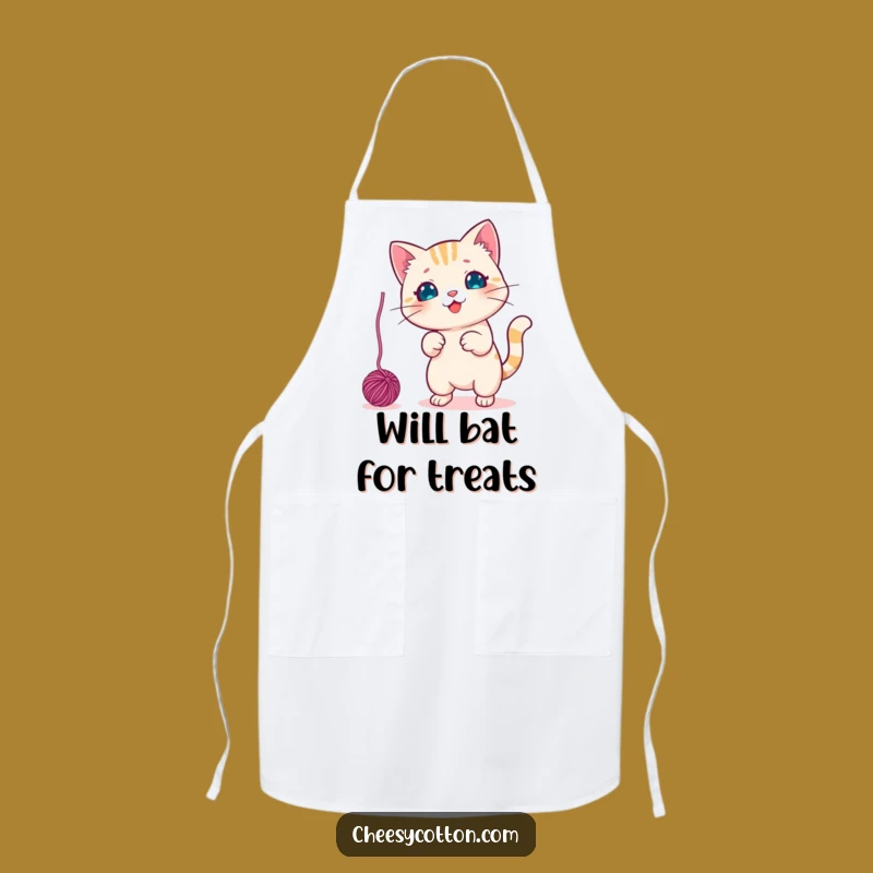 Funny Kawaii Cat Chef Apron: Cook with Playful Charm