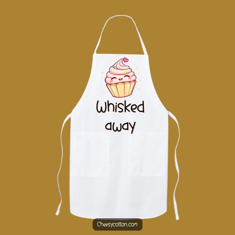 Funny Kawaii Cupcake Apron: Bake Happy! Spinnin' Chef, Hilarious Funny Gift For Cooks