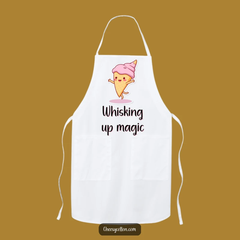Funny Ice Cream Cartwheel Apron: Sweet Kitchen Wear for Fun & Cool Cooking