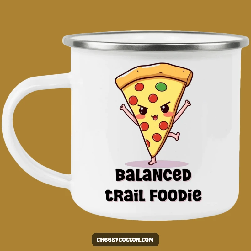 Funny Kawaii Pizza Handstand Camping Mug Fuel Your Adventures With Grit