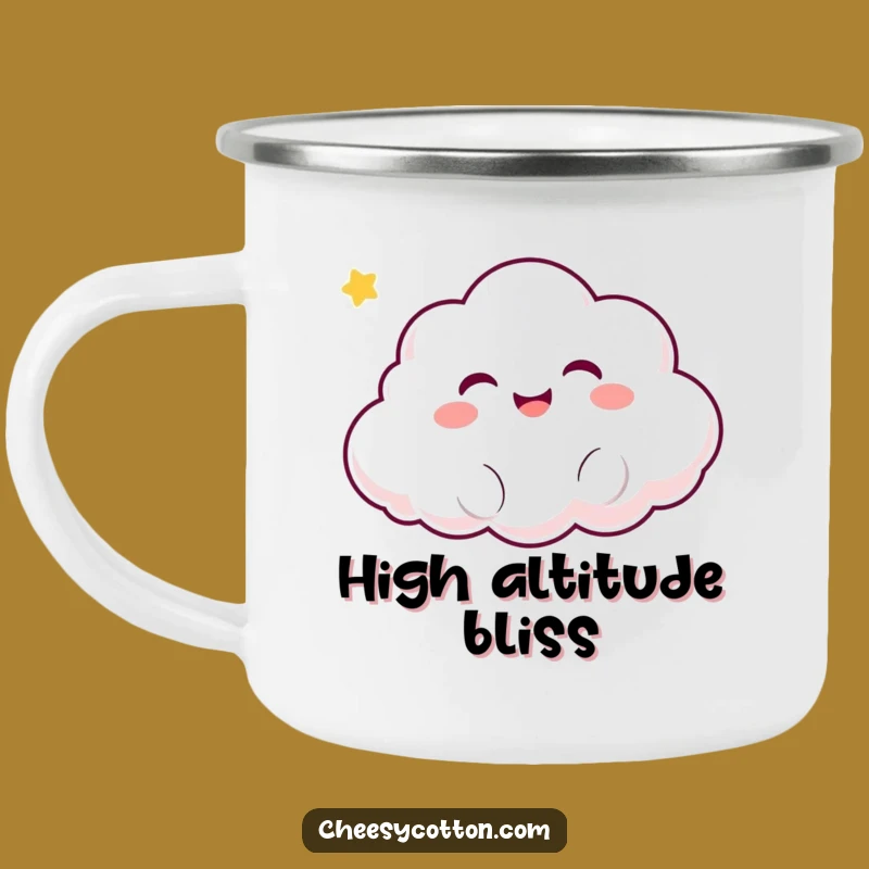 Funny Kawaii Cloud Camping Mug: Giggles By The Fire, Perfect Funny Gift For Campers