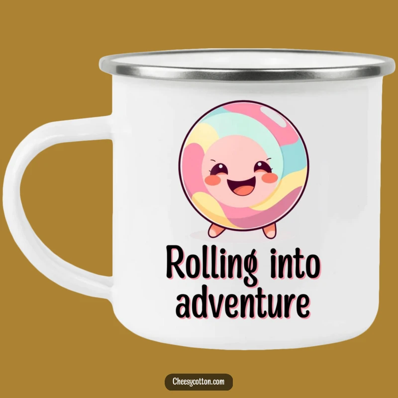 Funny Happy Candy Camping Mug: Enjoy Adventures with Sweet Cheer