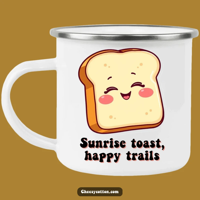 Funny Toast Camping Mug: Enjoy Outdoors with a Wink, a Rugged and Cheerful Gift!
