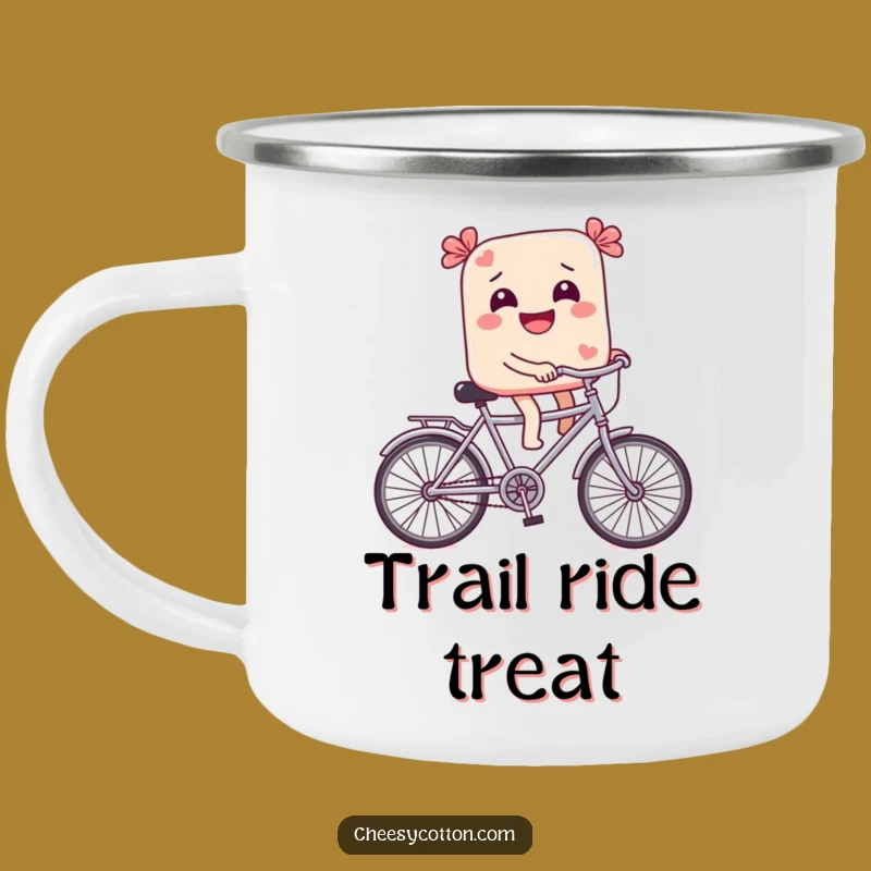 Durable Funny Candy Bike Camping Mug: Sweet Adventures Await