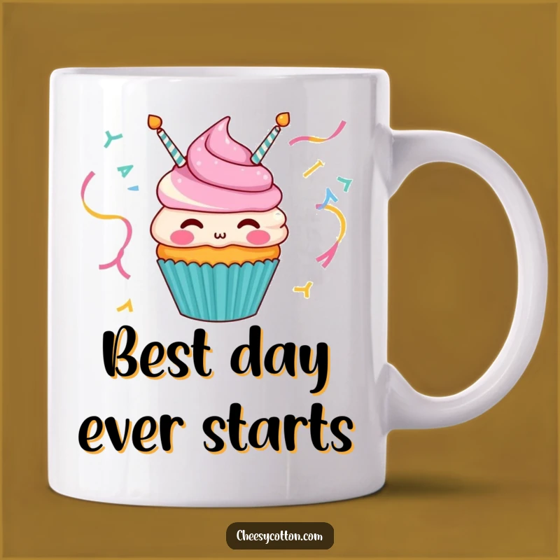 Funny Cupcake Party Streamer Mug - The Perfect Cheerful Gift!