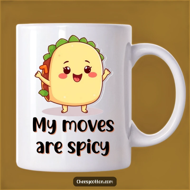 Funny Dancing Taco Mug: A Hilarious Mexican Food Character Gift for Fiesta Lovers