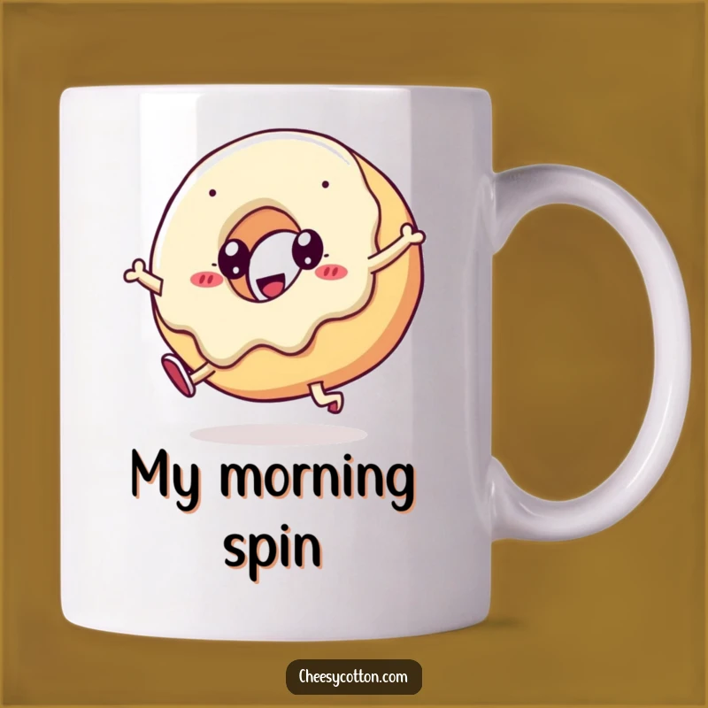 Funny Kawaii Doughnut Cartwheel Mug A Hilarious Treat For Any Dessert Lover