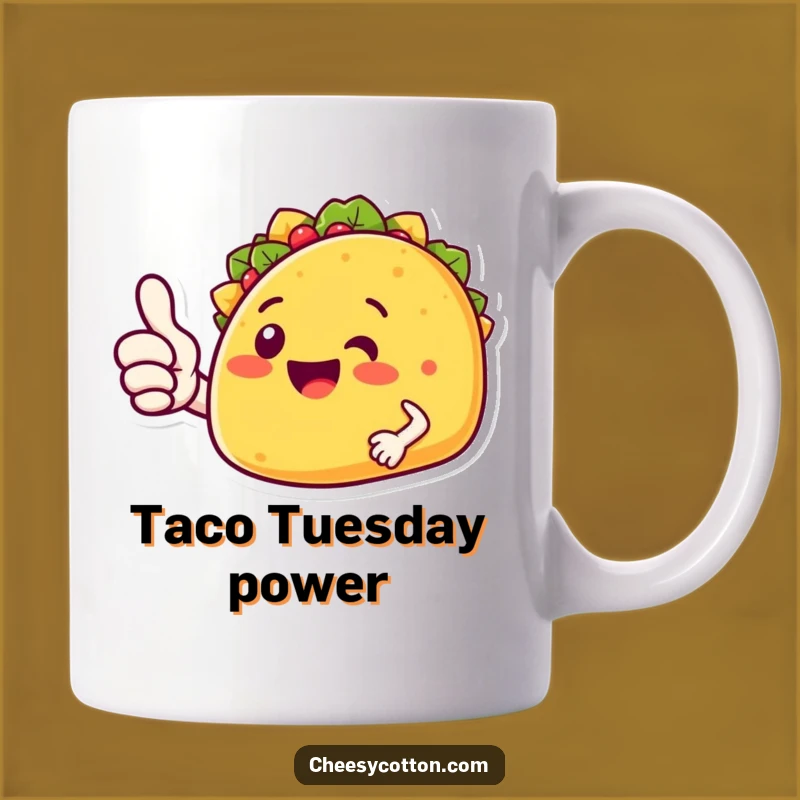 Funny Taco Thumbs Up Mug: Hilarious Mexican Food Character Gift