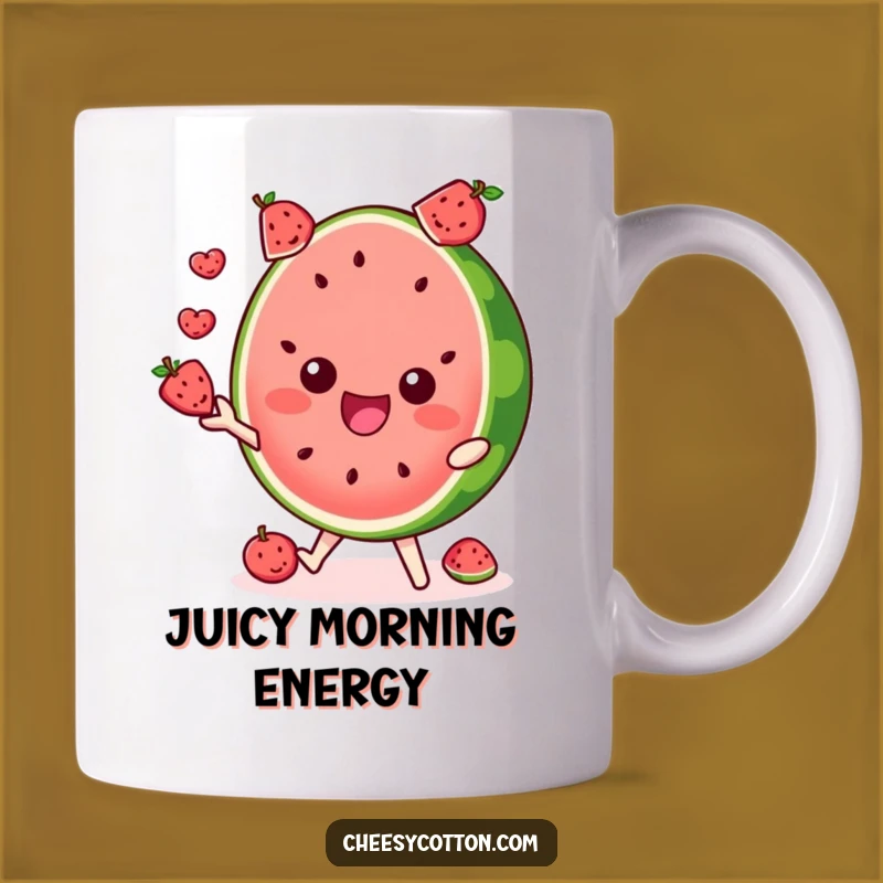 Funny Watermelon Juggling Mug - Fruity Fun Lover's Gift!