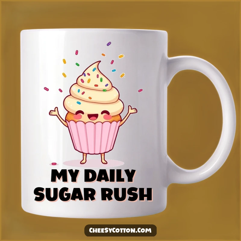 Funny Cupcake Juggling Sprinkles Mug: The Sweetest Funny Gift for Dessert Lovers!