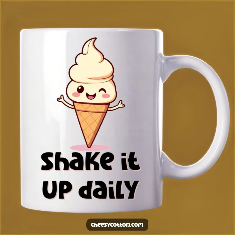 Funny Kawaii Ice Cream Dance Mug A Sweet Treat For Laughter Lovers