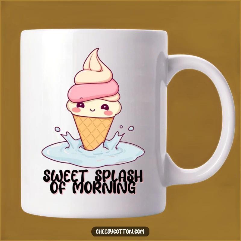 Funny Ice Cream Splash Mug: A Delightful Treat for a Rainy Day Laugh