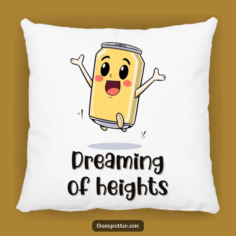 Cozy Funny Soda Jump Pillow: Snuggle Up with Energetic Comfort