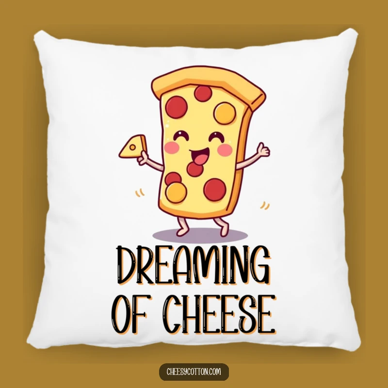 Funny Pizza Dance Pillow: Kawaii Slice Cozy Cushion, Cheesy Funny Gift