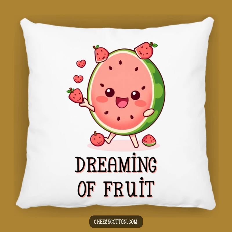 Funny Watermelon Juggling Pillow - Cozy Fruity Comfort Gift!