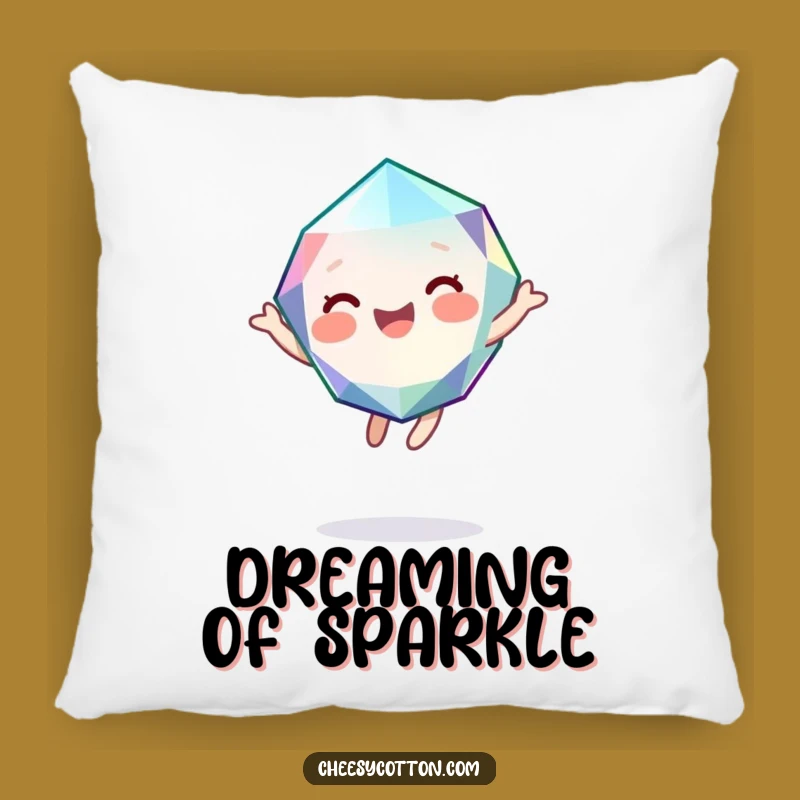 Funny Gem Pillow: Giggling Character Comfort for Joyful Relaxation