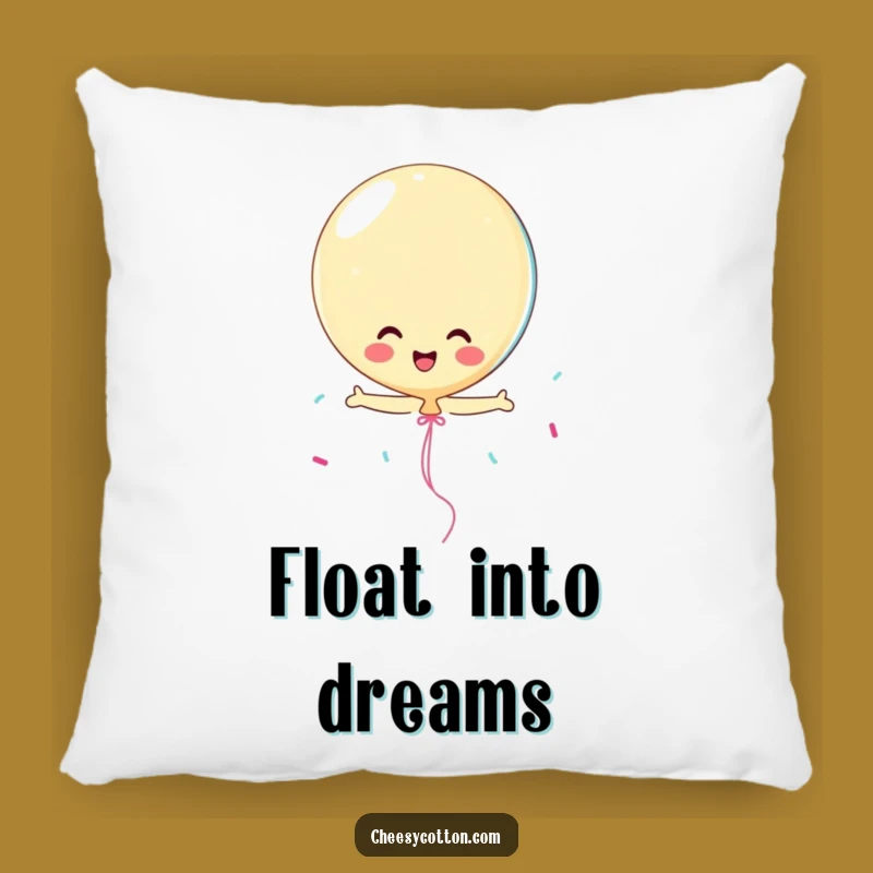 Funny Playful Balloon Streamer Pillow: Add Comfy Cheer to Your Home with This Hilarious Cushion