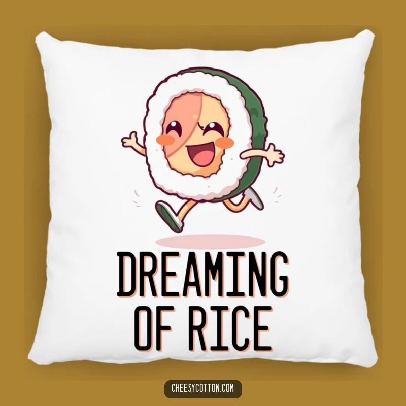 Funny Sushi Roll Pillow: Comfy High-Knee Jogger Cushion, Delightful Funny Gift