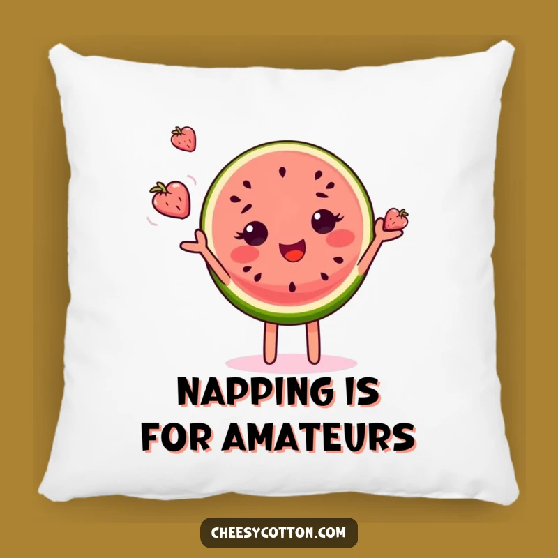 Funny Watermelon Juggling Pillow - Cozy Comfort with Fruity Fun
