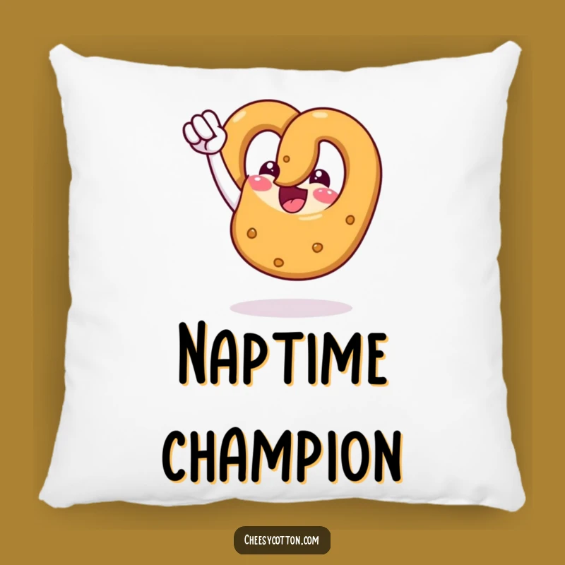 Funny Pretzel Fist Pump Pillow: Cozy Victory Snuggle, Cheerful Accent