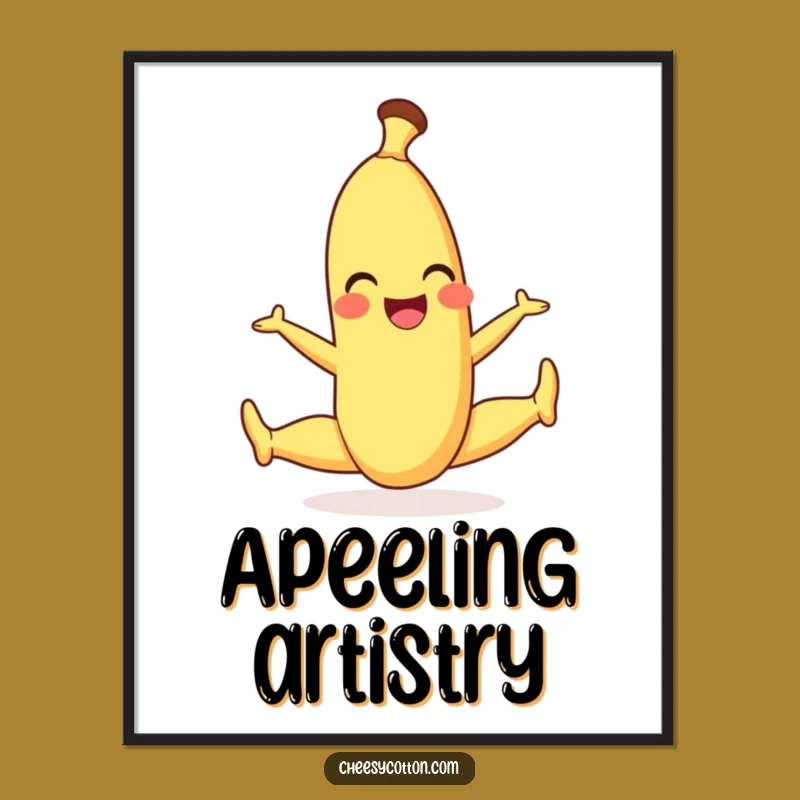 Funny Banana Split Digital Art - Instant Playful Fruit Decor
