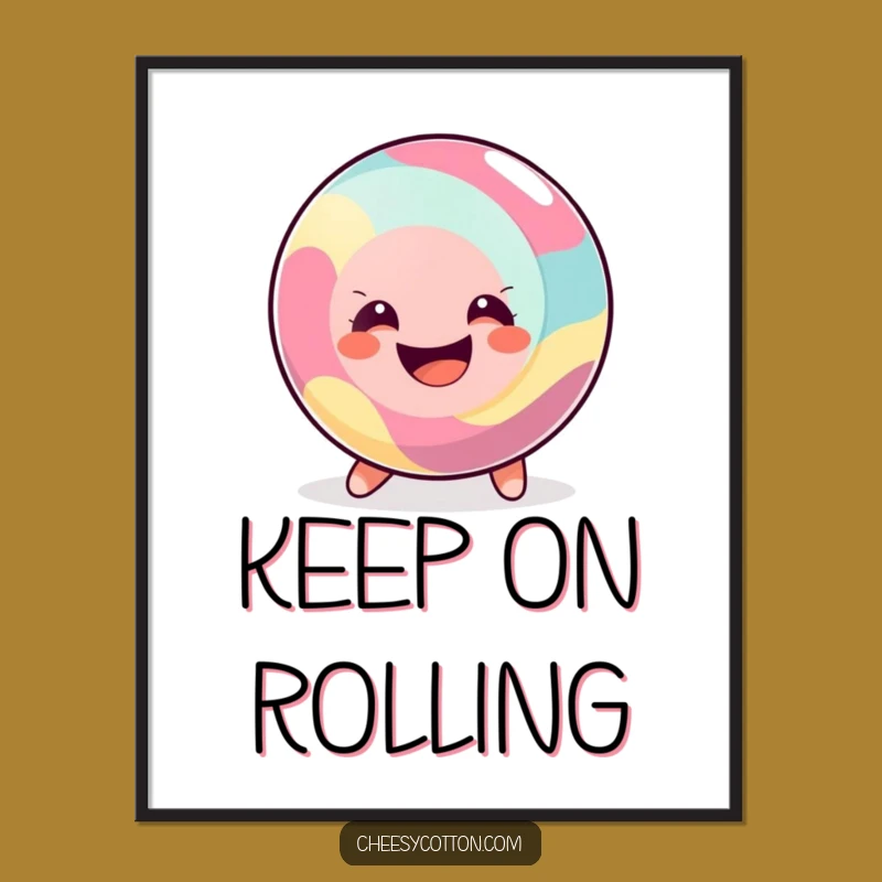 Funny Happy Candy Digital Art: Bring Sweet Cheer to Your Walls Instantly