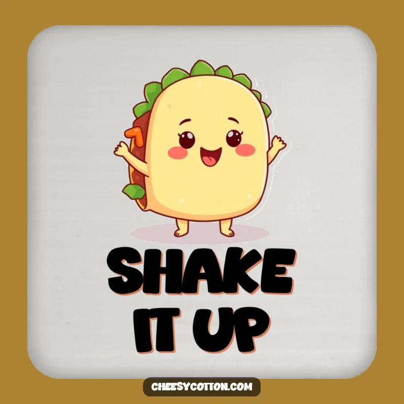 Funny Jiggling Taco Coaster Set: Protect Surfaces with Hilarious Food Art