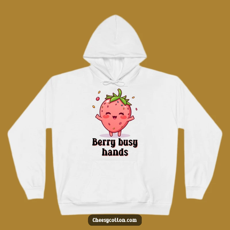 Funny Strawberry Sprinkle Hoodie - Cozy & Cute Fruit Gift for Warm Hugs!