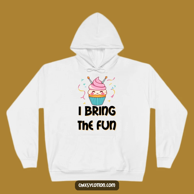 Cozy Funny Cupcake Streamer Hoodie - Warm & Cheerful Gift!