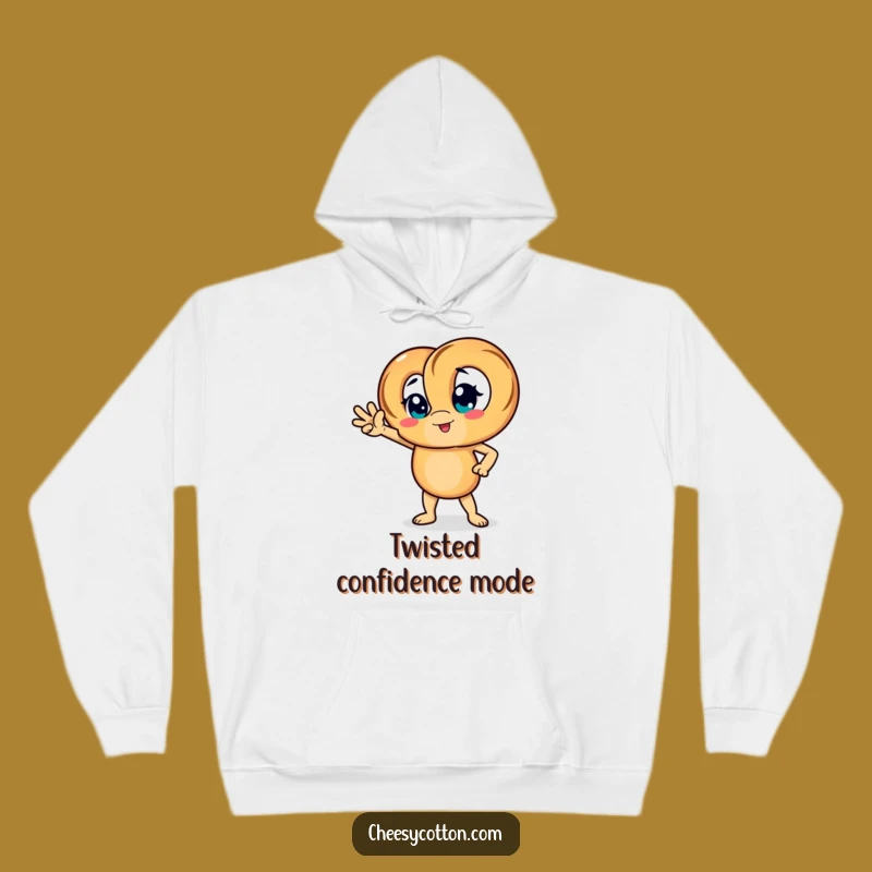 Cozy Funny Pretzel Pose Hoodie - Stay Bold & Warm Gift!