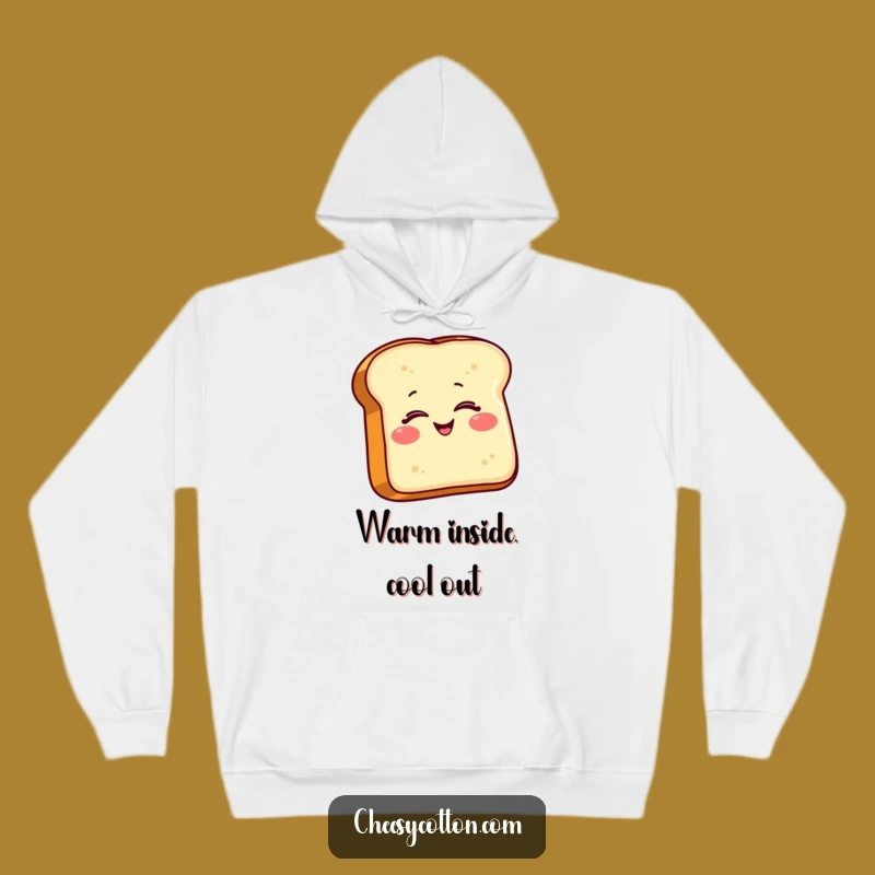 Cozy Funny Toast Hoodie: Stay Warm with a Wink, a Perfect Gift!