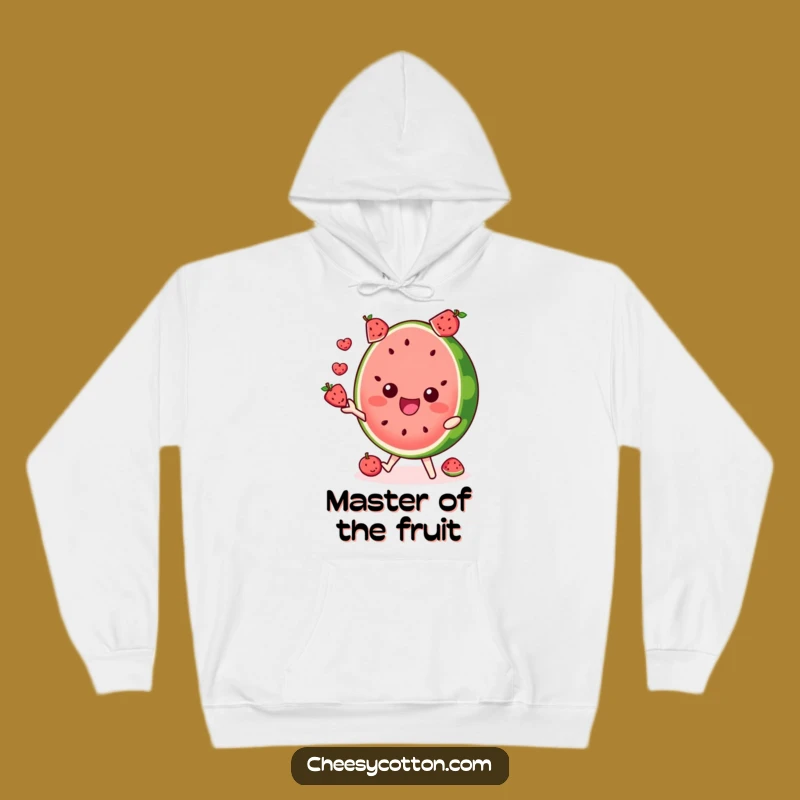 Cozy Funny Watermelon Juggling Hoodie - Warm & Fruity Gift!