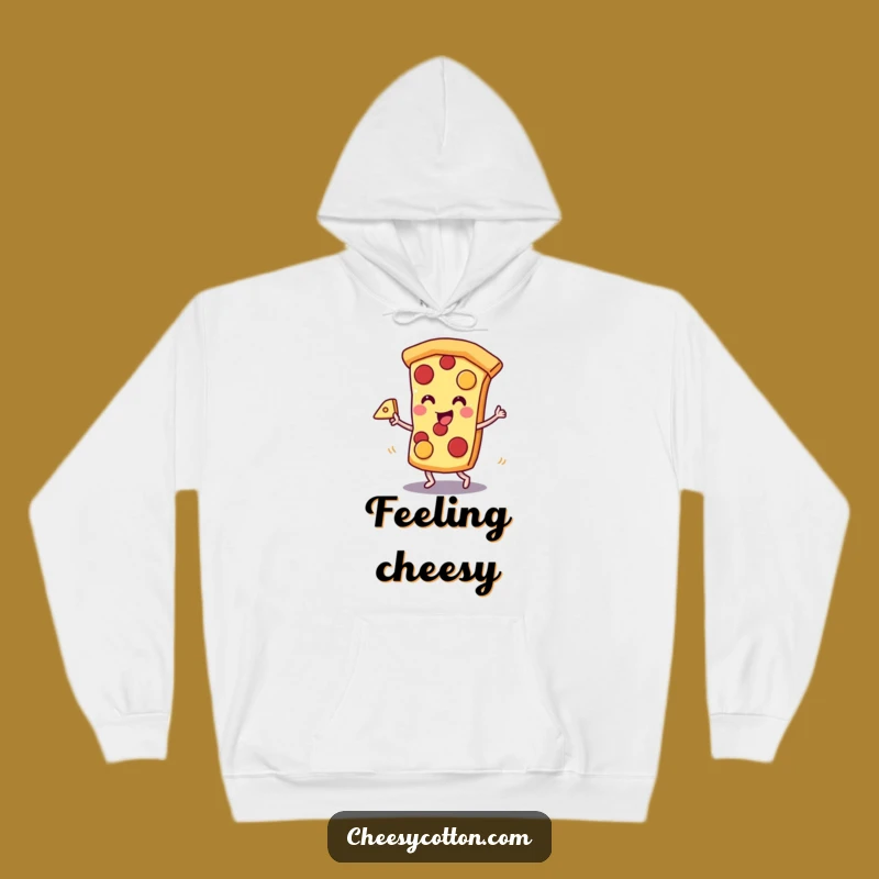Funny Pizza Dance Hoodie: Kawaii Slice Cozy Cheesy Apparel, Perfect Funny Gift