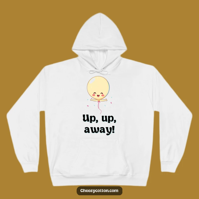 Funny Playful Balloon Streamer Hoodie: Stay Cozy & Cheerful with This Hilarious Apparel