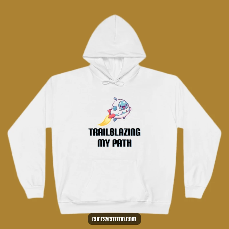 Funny Spaceship Hoodie: Cozy & Comical Tiny Explorer Gift for Cold Nights