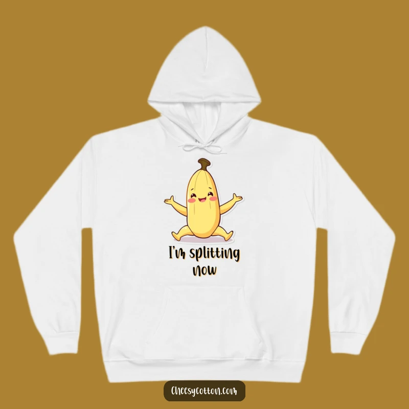 Cozy Funny Banana Split Hoodie - Warm & Playful Gift!