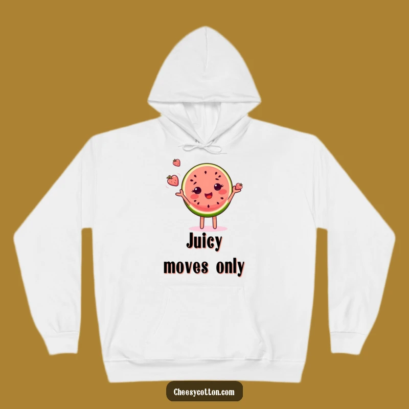 Cozy Funny Watermelon Juggling Hoodie - Stay Warm and Cheerful