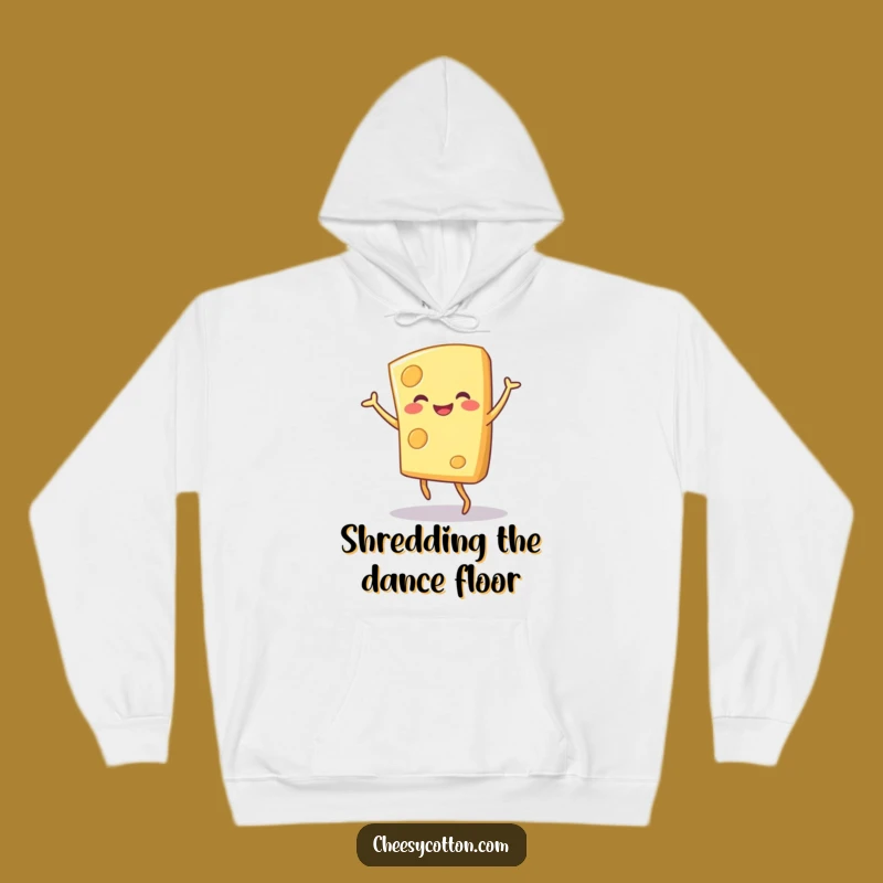 Funny Cheese Dance Hoodie: Cozy Comfort with a Hilarious Dancing Character