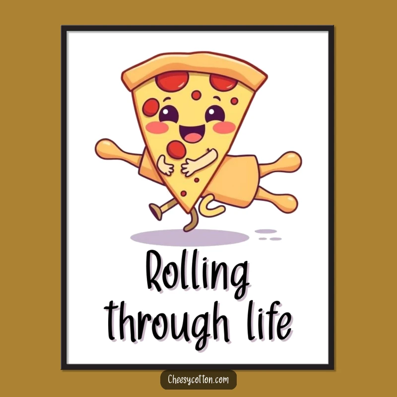 Funny Free Printable Wall Art: Pizza's Wild Ride, Hilarious Downloadable Decor!