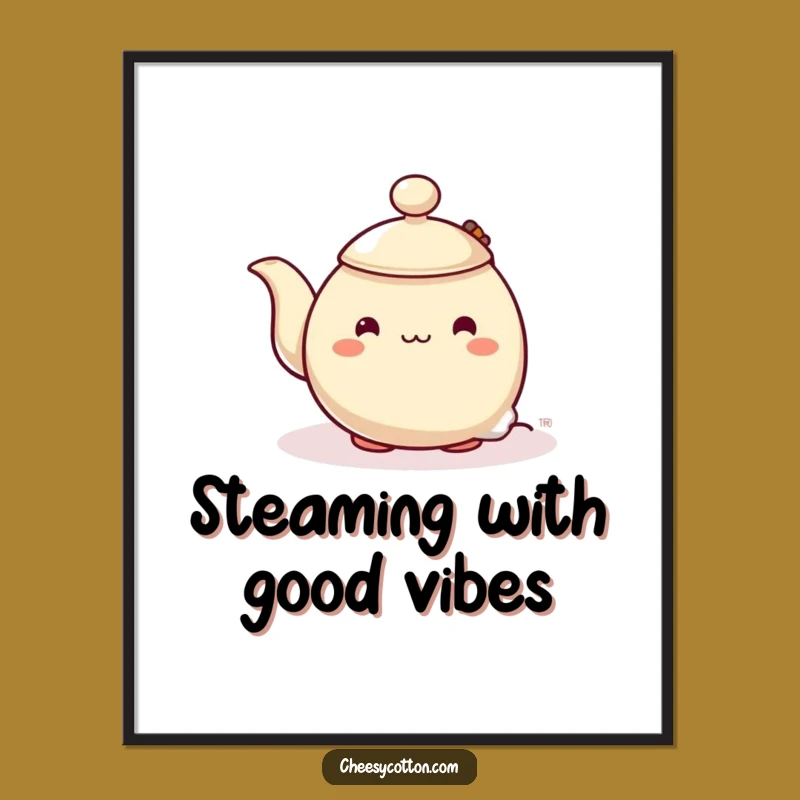 Funny Free Printable Wall Art: Shy Teapot's Peek, Hilarious Downloadable Decor!