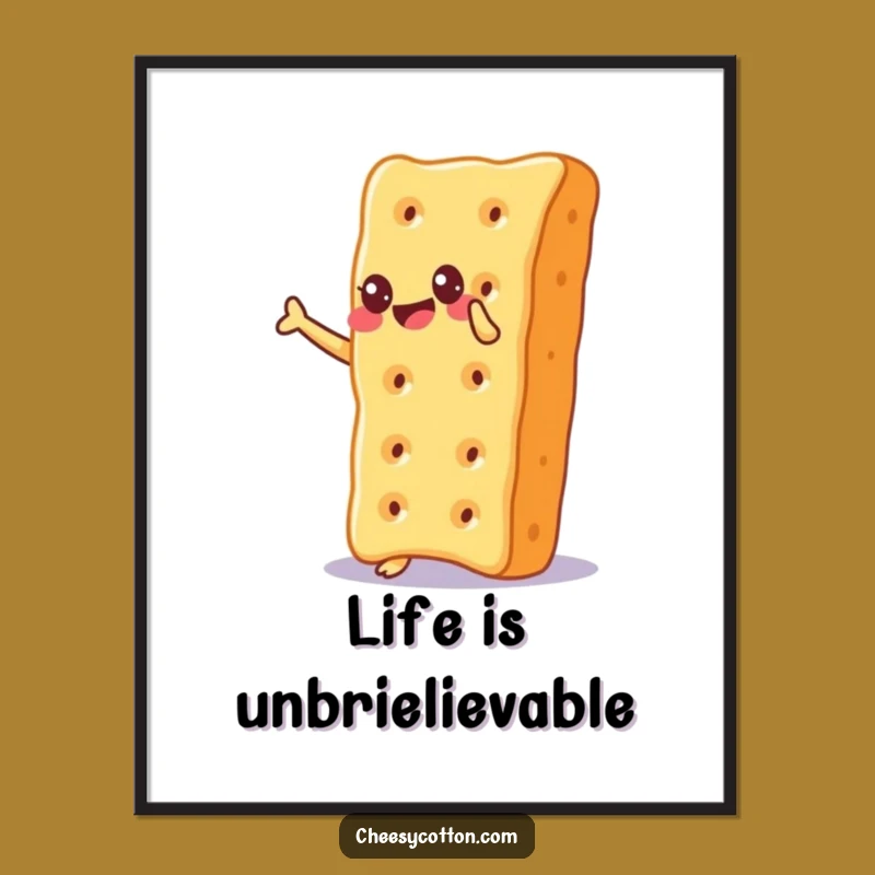Funny Free Printable Wall Art: Cheesy Cracker Balancing with Glee Decor