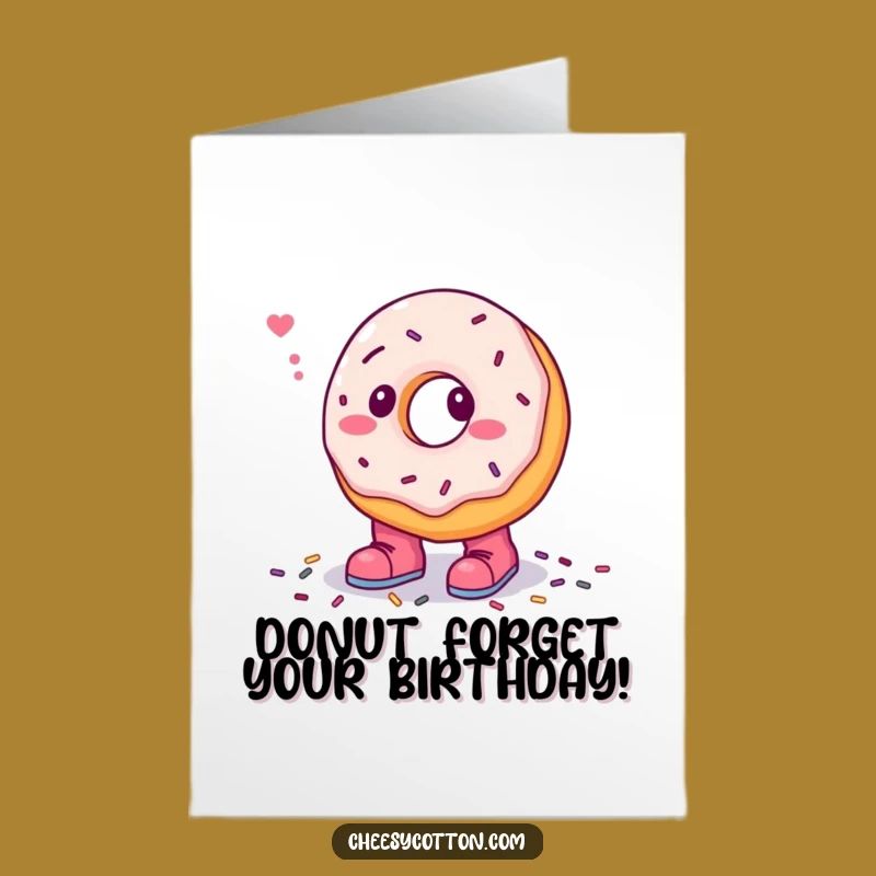 Free Printable Birthday Card: Donut's Sprinkle Mishap! Hilarious Downloadable Gift!