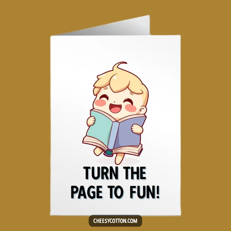 Free Printable Book Birthday Card: Funny Downloadable Gift for Avid Readers