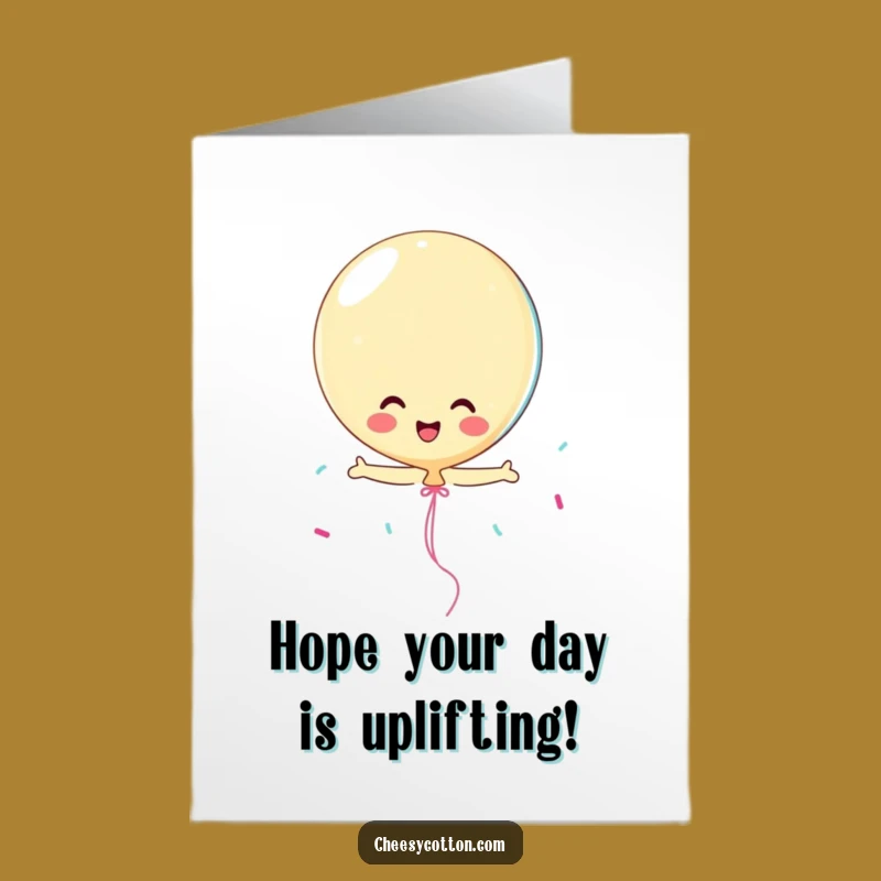 Free Printable Funny Birthday Card: Playful Balloon Streamer Downloadable Gift