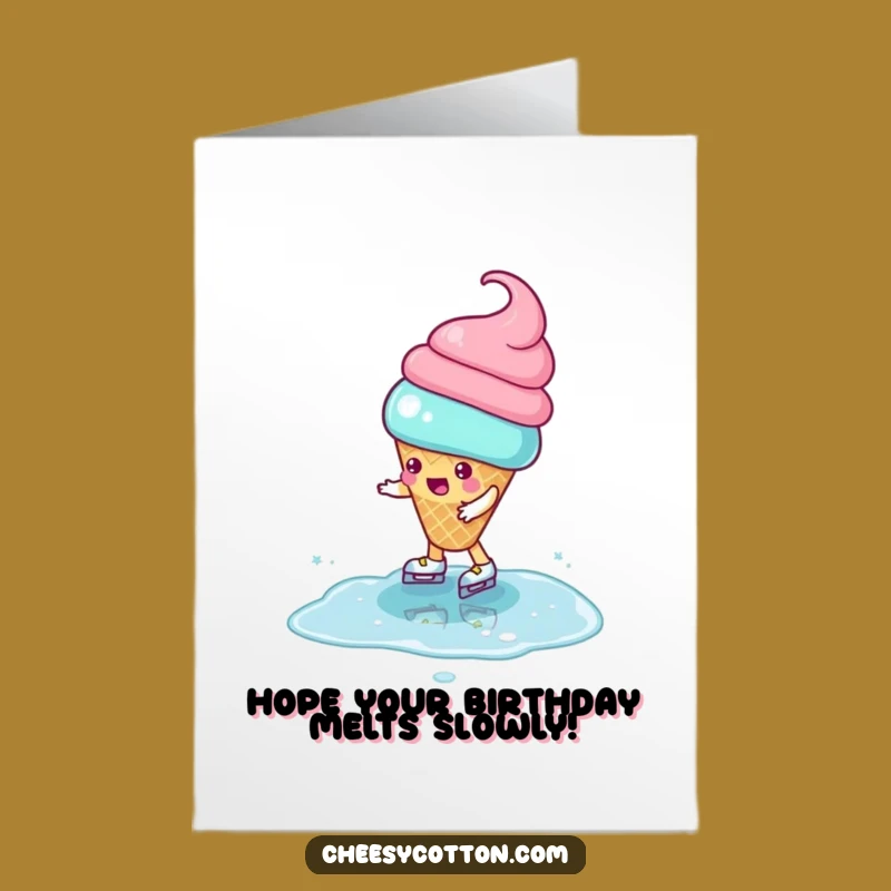 Free Printable Birthday Card: Ice Cream Fails - Fun Downloadable Gift