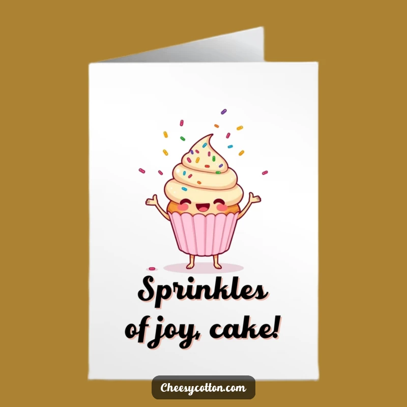 Free Printable Birthday Card Funny Cupcake Juggling Sprinkles, Hilarious Downloadable Gift