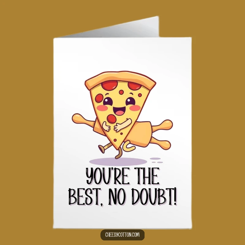 Free Printable Congrats Card: Pizza's Wild Ride! Funny Downloadable Celebration!